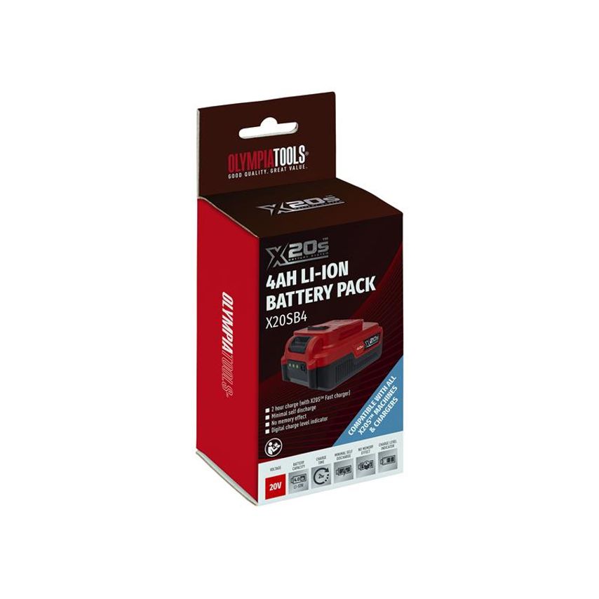 X20S Battery 20V 4.0Ah Li-ion OLPX20SB4