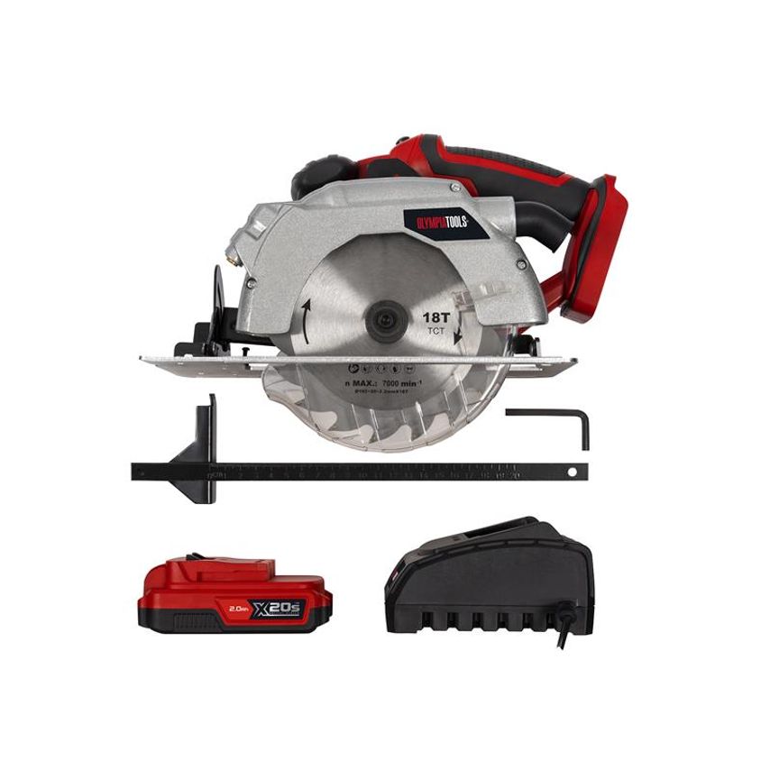 X20S Circular Saw 20V 1 x 2.0Ah Li-ion OLPX20SCS1