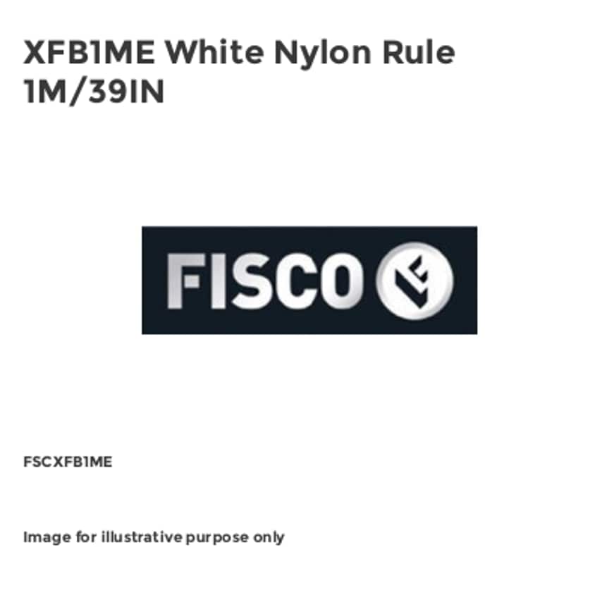 XFB1ME White Nylon Rule 1M/39IN