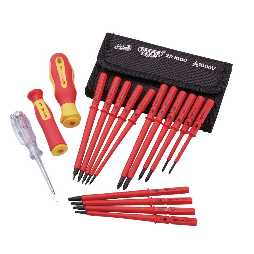 XP1000 VDE Interchangeable Blade Screwdriver Set (18 Piece)