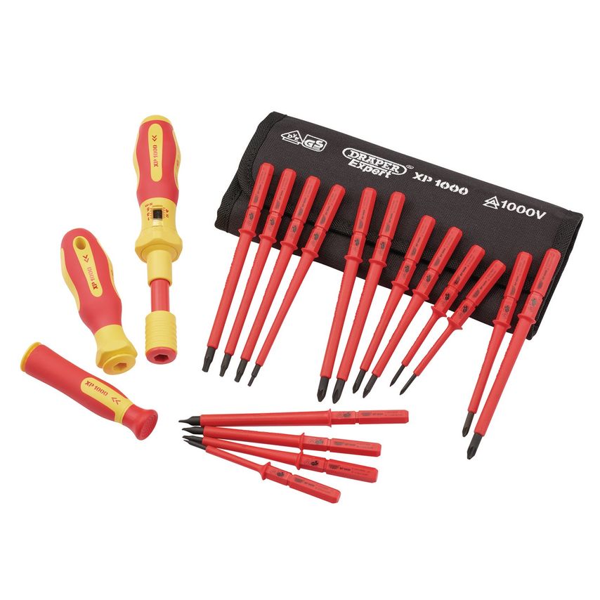 XP1000 VDE Interchangeable Torque Screwdriver Set (19 Piece)