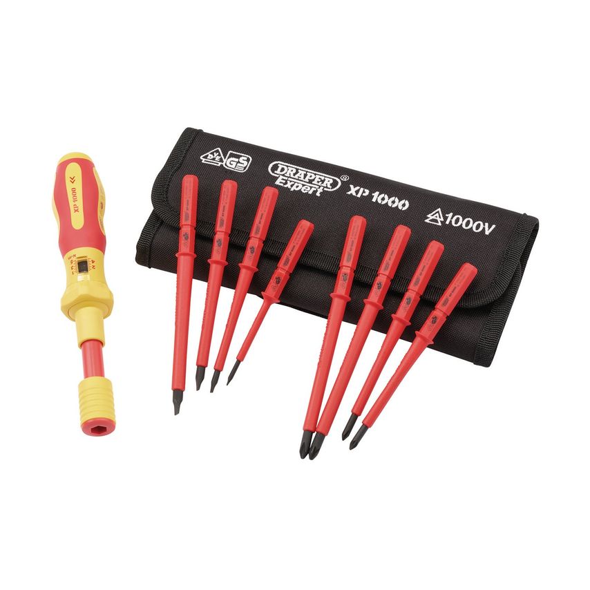 XP1000 VDE Interchangeable Torque Screwdriver Set (9 Piece)
