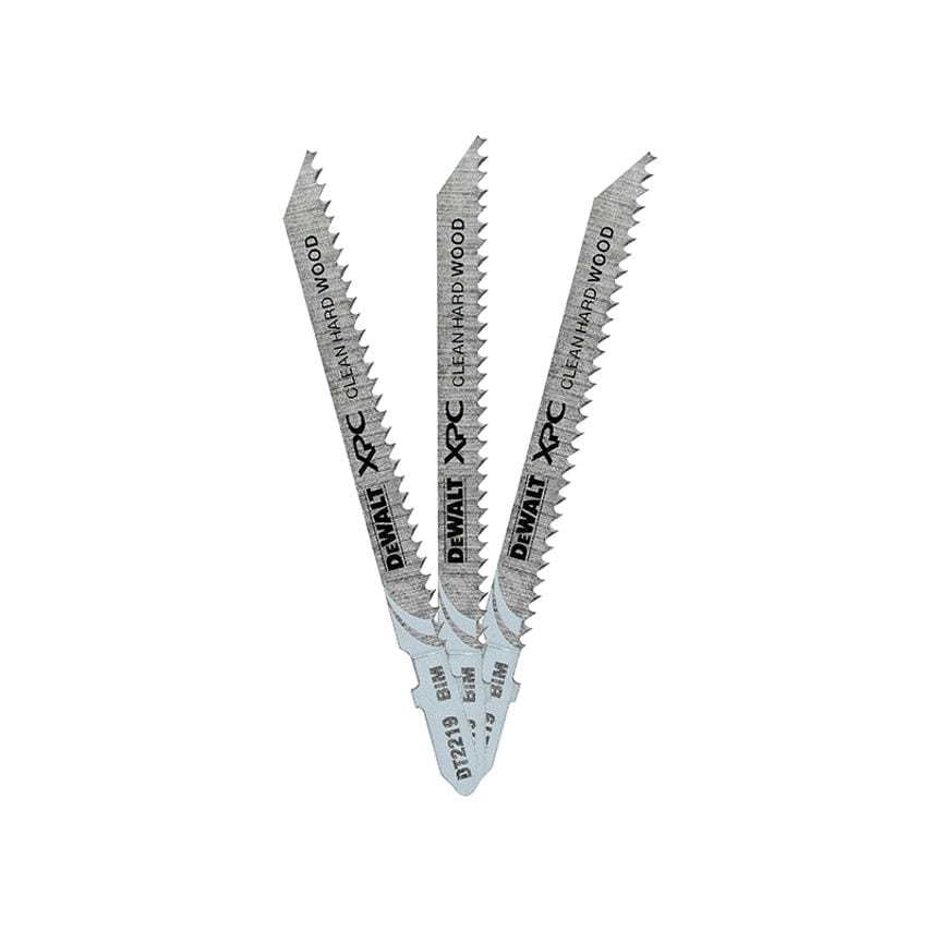XPC Bi-Metal Wood Jigsaw Blades Pack of 3 T101BRF DEWDT2219QZ