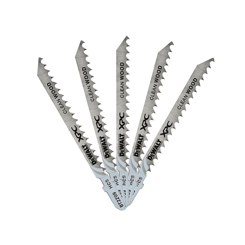 XPC HCS Wood Jigsaw Blades Pack of 5 T101BR DEWDT2207QZ