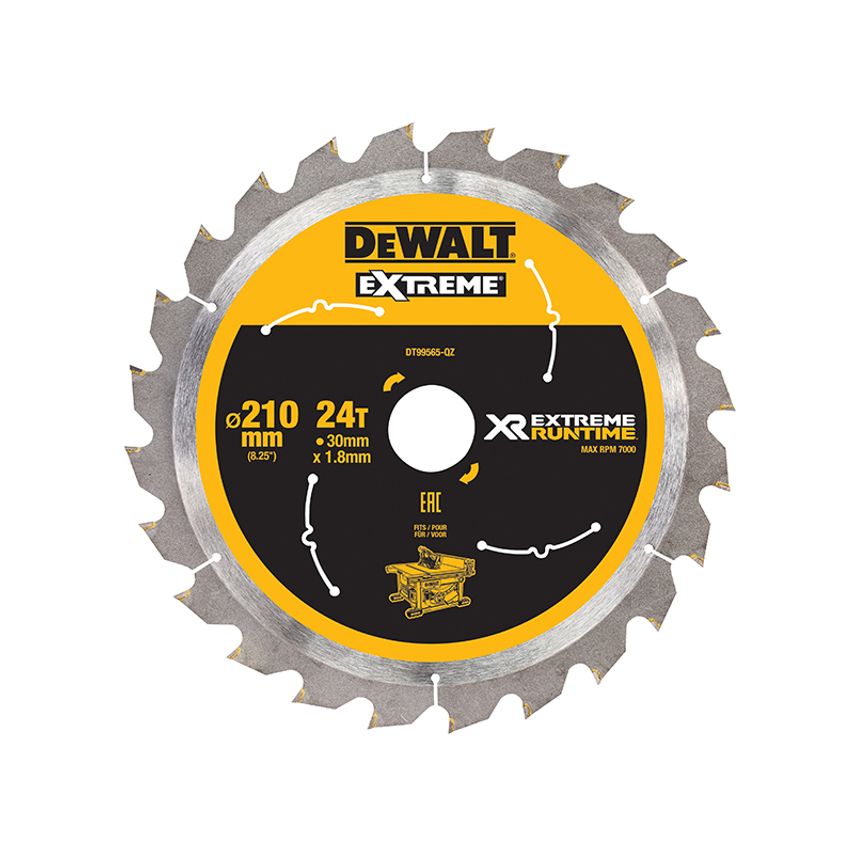 XR FlexVolt Table Saw Blade 210 x 30mm x 24T DEWDT99565QZ