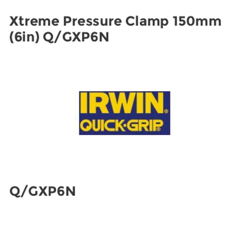 Xtreme Pressure Clamp 150mm (6in) Q/GXP6N