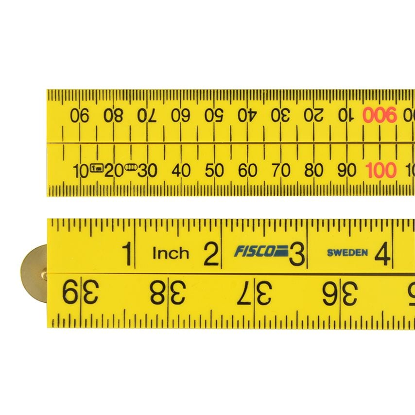 Yellow ABS Nylon Rule 1m / 39in FSCXFY1ME