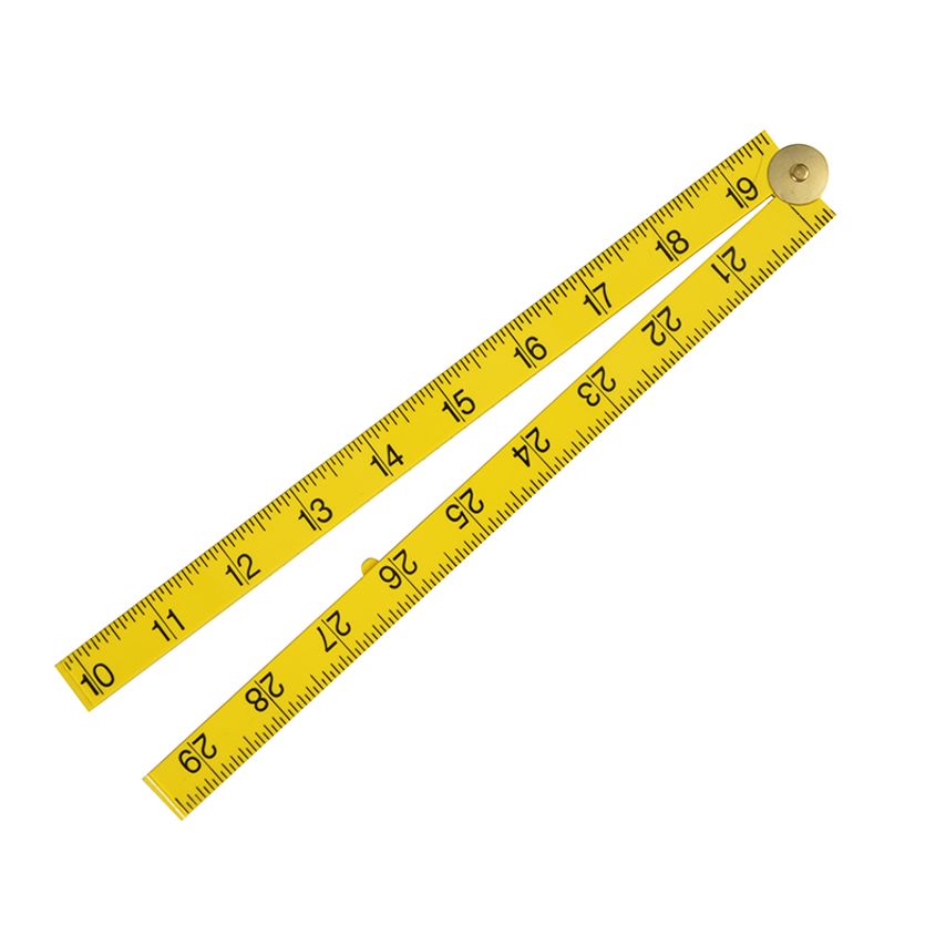 Yellow ABS Nylon Rule 1m / 39in FSCXFY1ME