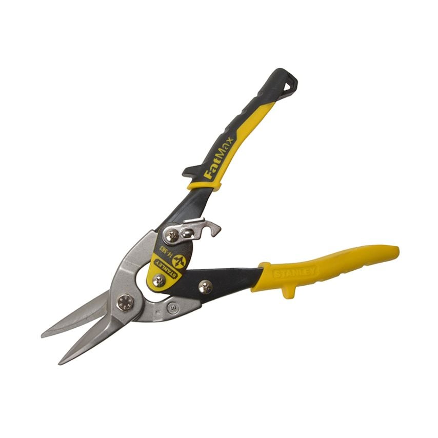 Yellow Aviation Snips Straight Cut 250mm (10in) STA214563