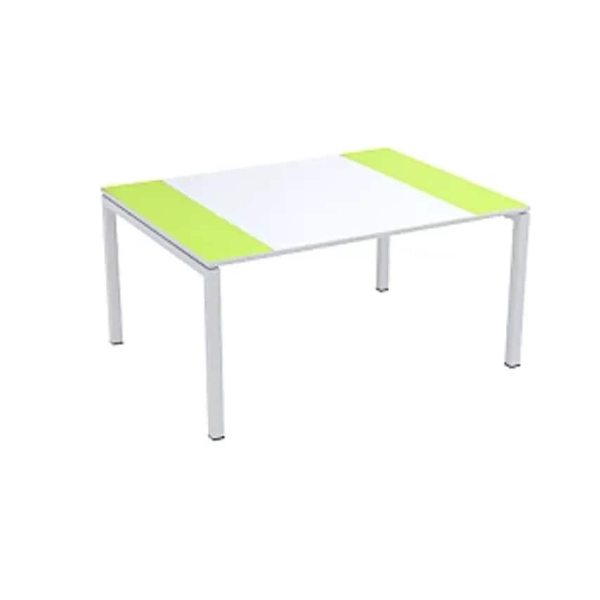 easyDesk Conference Table, HxWxD 750 X 1500 X 1160mm, White/Green