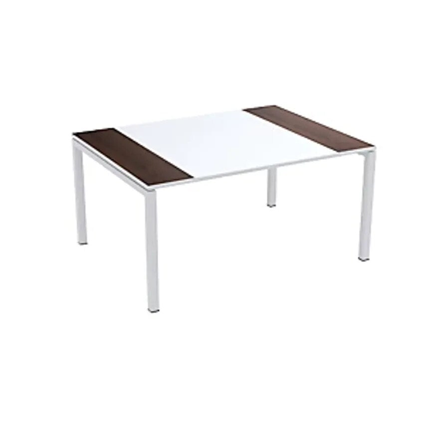 easyDesk Conference Table, HxWxD 750 X 1500 X 1160mm, White/Wenge Finish