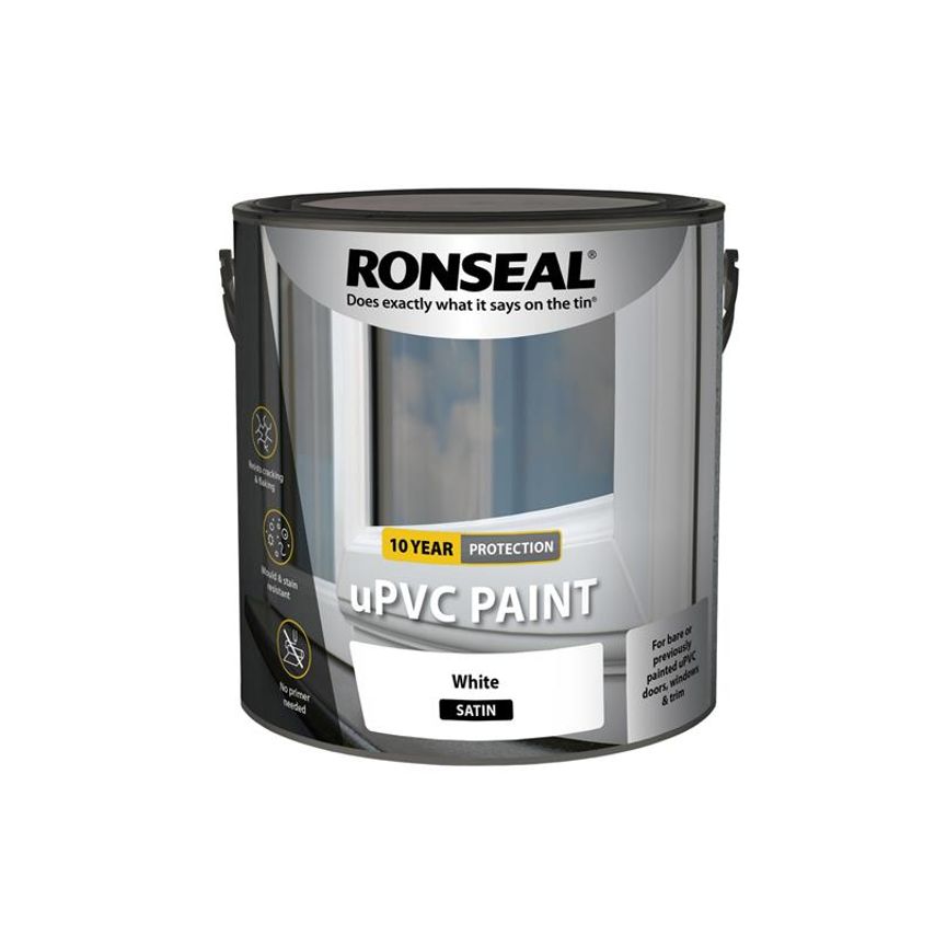 uPVC Paint White Satin 2.5 litre RSLUPVCWS25L