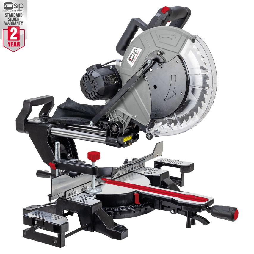 01505 12" Sliding Compound Mitre Saw with Laser