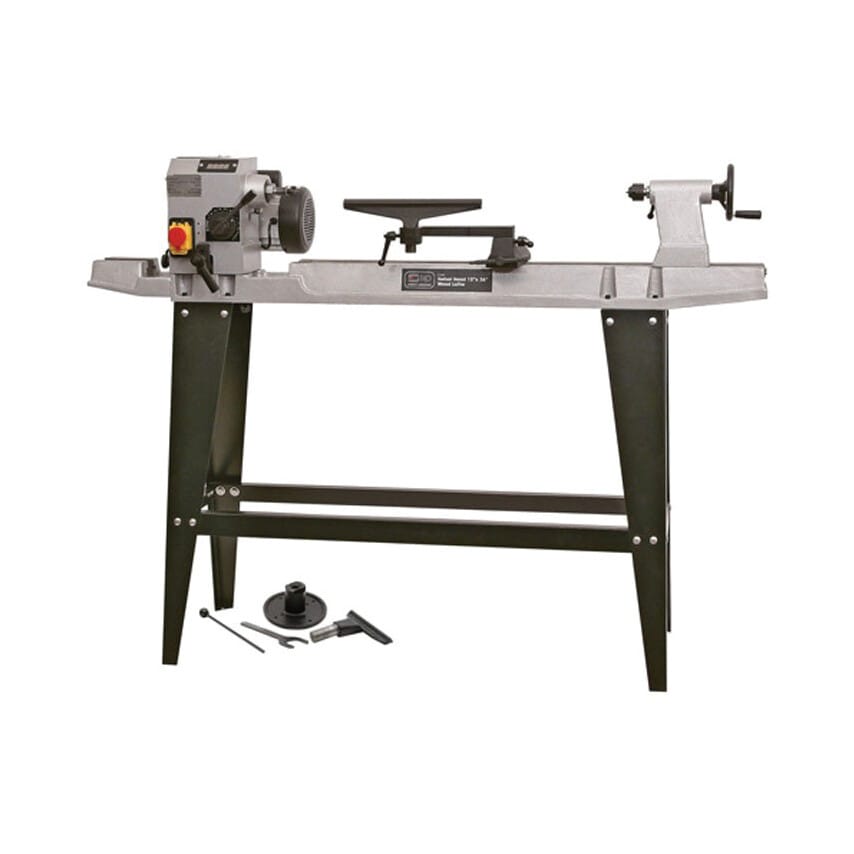 01938 12" X 36" Swivel Head Wood Lathe 230V