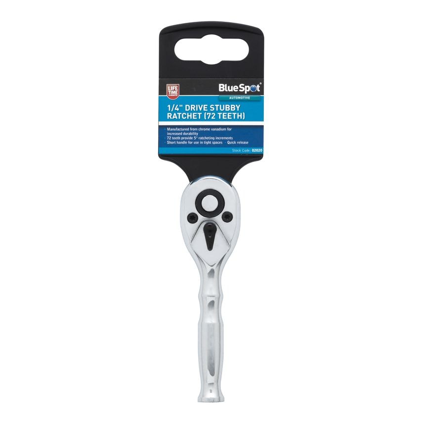 02020 1/4" Stubby Ratchet