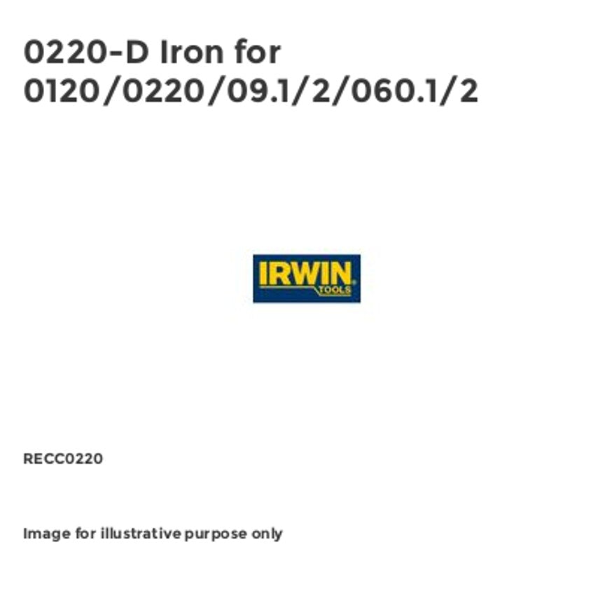 0220-D Iron for 0120/0220/09.1/2/060.1/2
