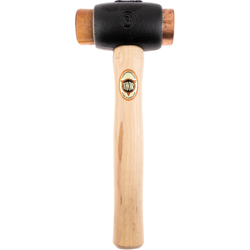 03-214 44mm Copper Hide Hammer with Wood Handle