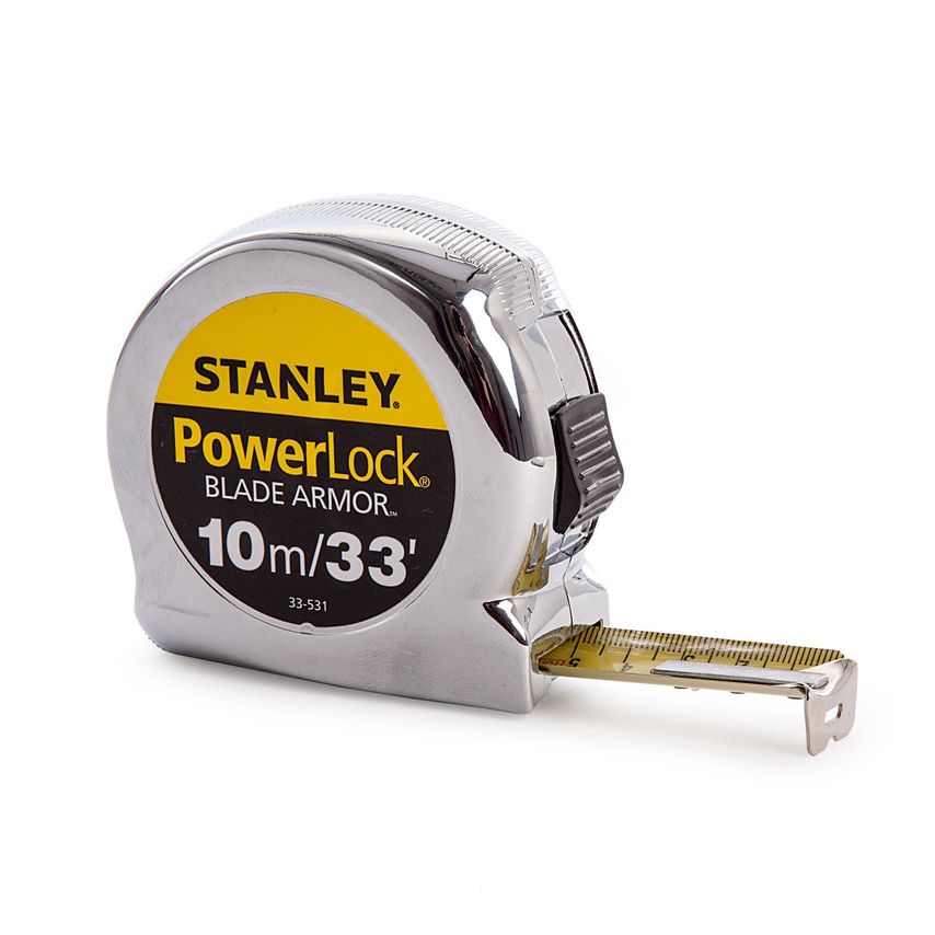 0-33-531 PowerLock Metric/Imperial Tape Measure with Blade Armor 10m