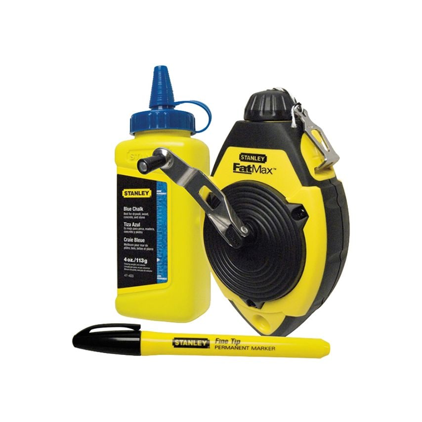 0-47-681 FatMax Chalk Line & Blue Builders Chalk 30m