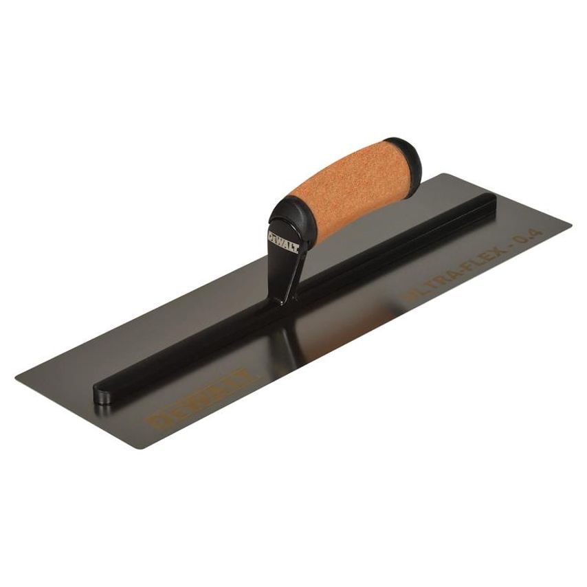 0.4mm FLEX Stainless Steel Flat Trowel, Leather Handle 16in DDW2993