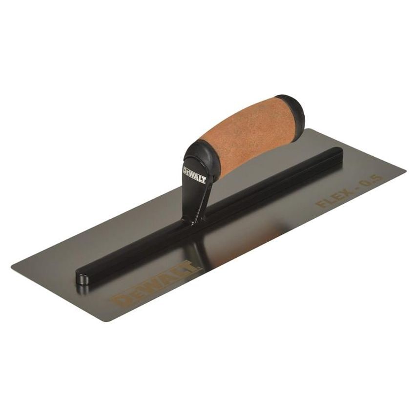 0.5mm FLEX Stainless Steel Flat Trowel, Leather Handle 14in DDW2982