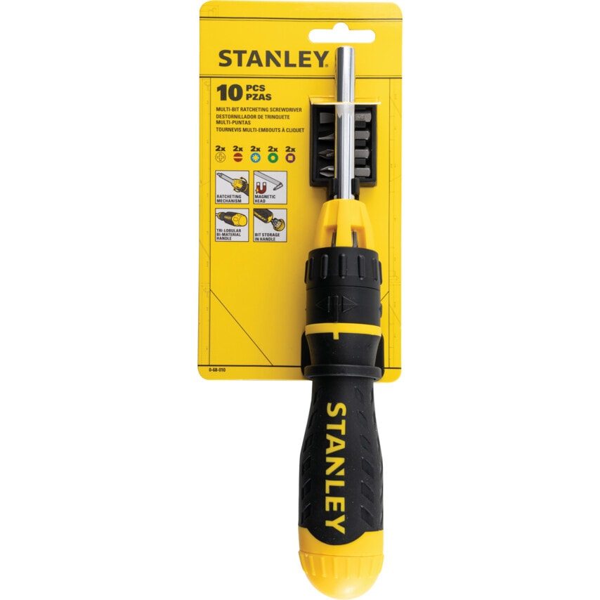0-68-010 Multi-bit Ratchet Screwdriver