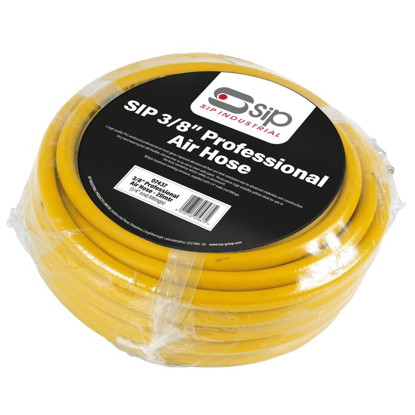 07437 3/8" Professional Air Hose (20m 1/4" Fittings)