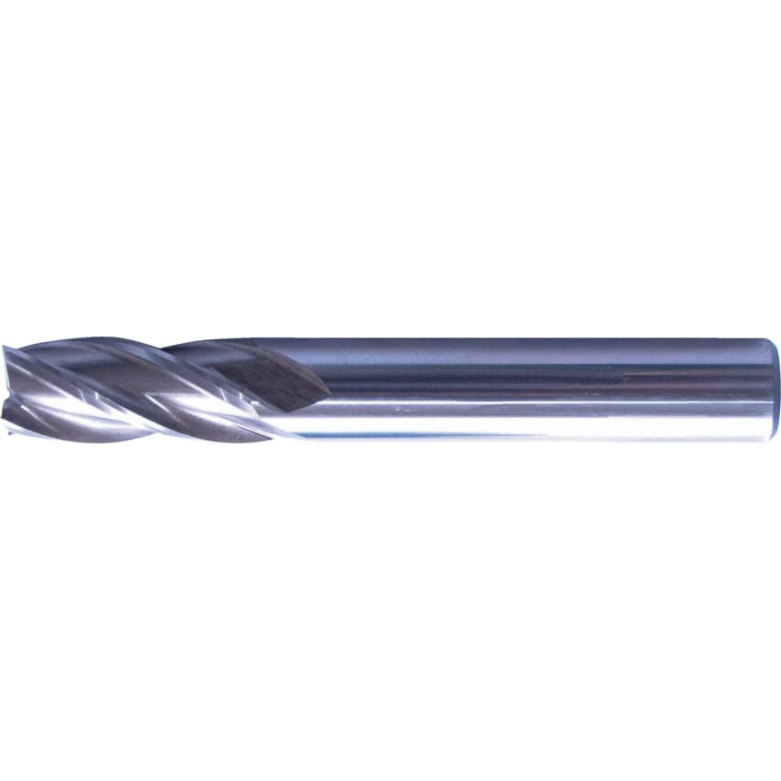 10.00MMX72.00MM O/A HSS-Co Plain Shank 4 Flute End Mills