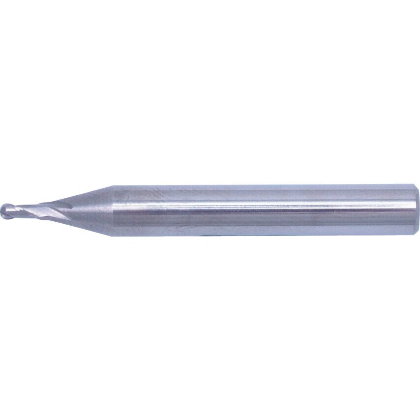 10.00MM Carbide 2 Flute Plain Shank Short Series Ball Nosed Slot Drills - Uncoated