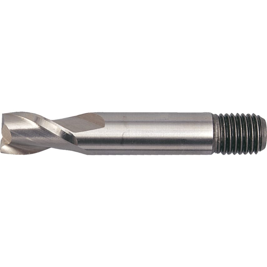 10.00MM HSS-Co 5% 2 Flute Threaded Shank Short Series Slot Drill