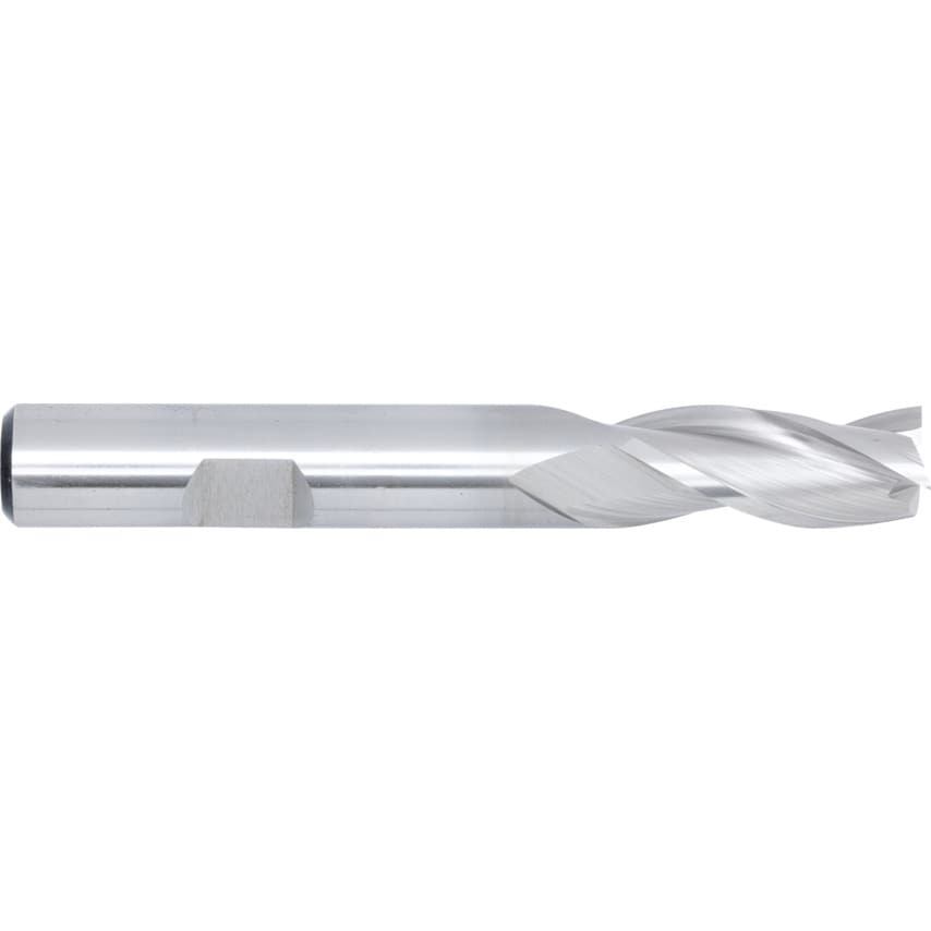 10.00MM HSS-Co 8% 3 Flute Weldon Shank Slot Drills - Uncoated