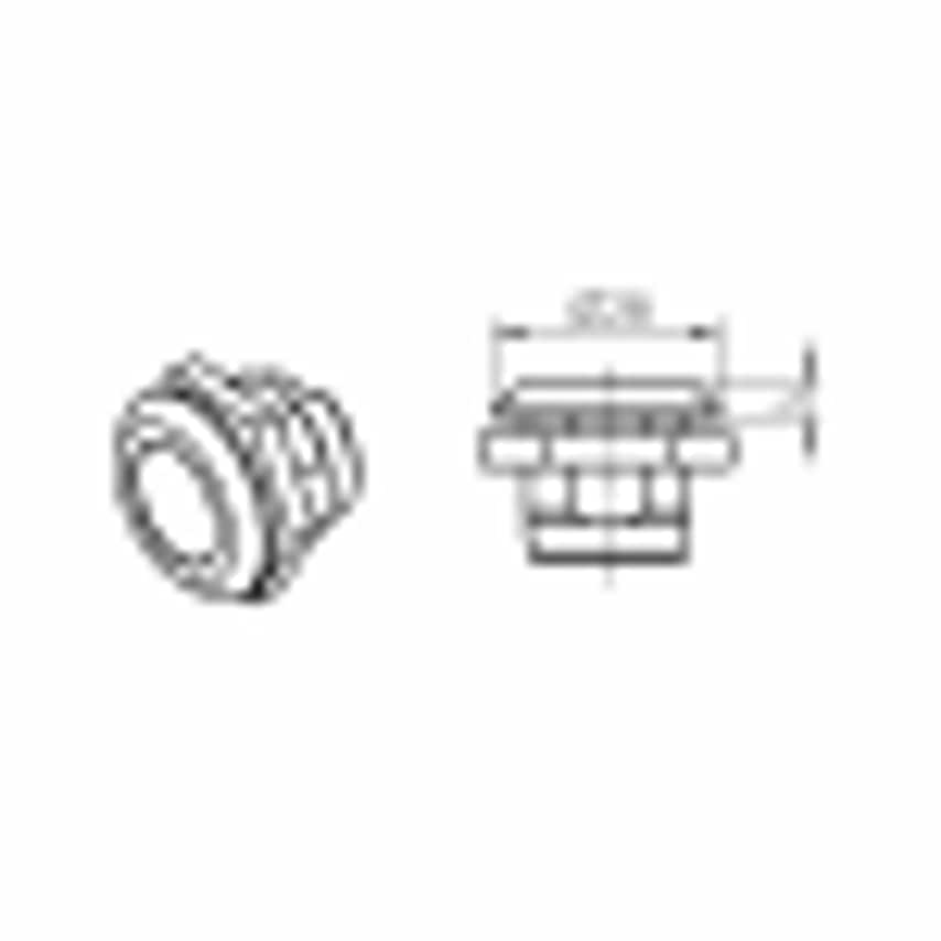 1000-U00056-0000000 Housing with E/Nut Ch. 28mm, Pack of 100