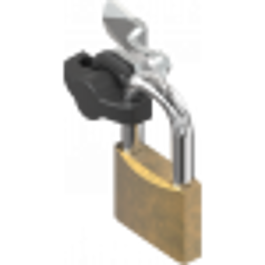 1000-U00429-0000001 Wing Handle Padlockable Black Pack of 100