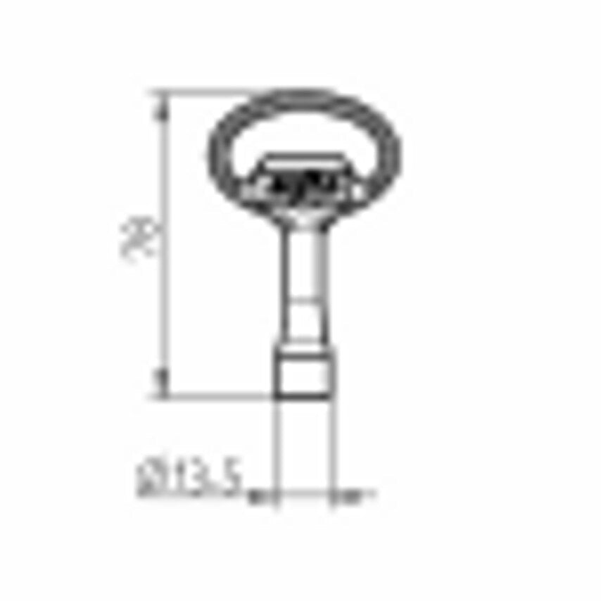 1004-000002-0000000 Key 8mm Square *, Pack of 100