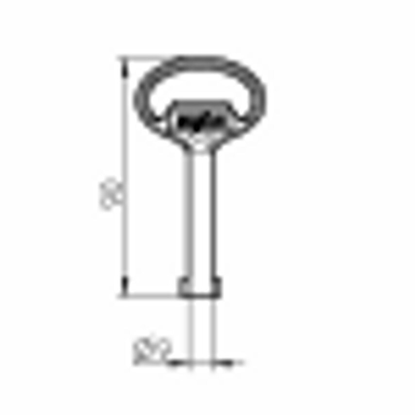1004-000005-0000000 Key 3mm Double Bit *, Pack of 100