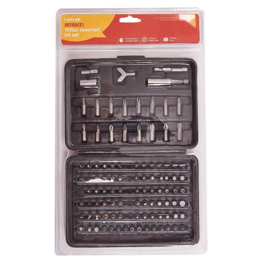 100 Piece Assorted Bit Set