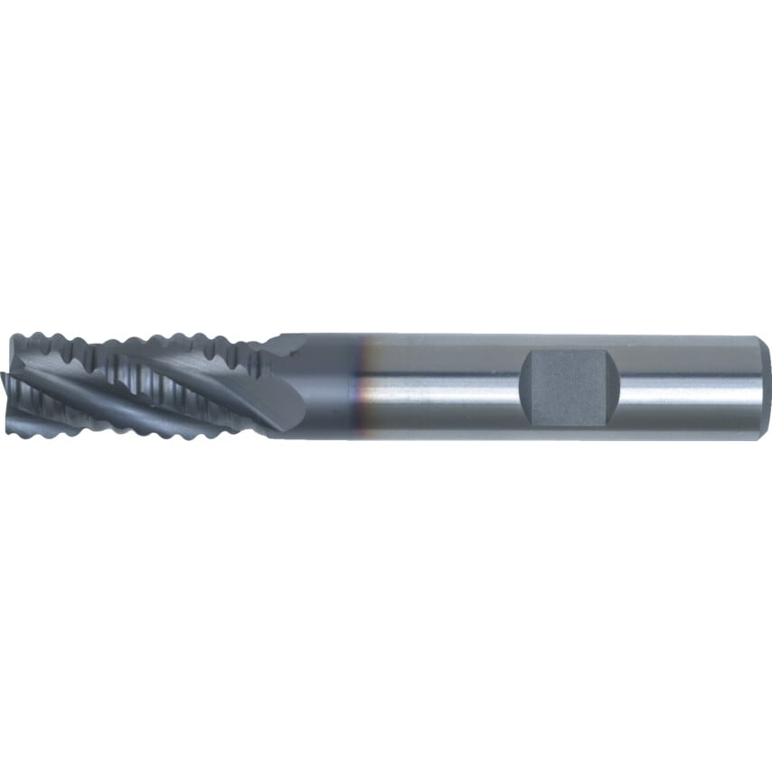 10.0 Weldon Standard Coarse Rough End Mill - TiAlN