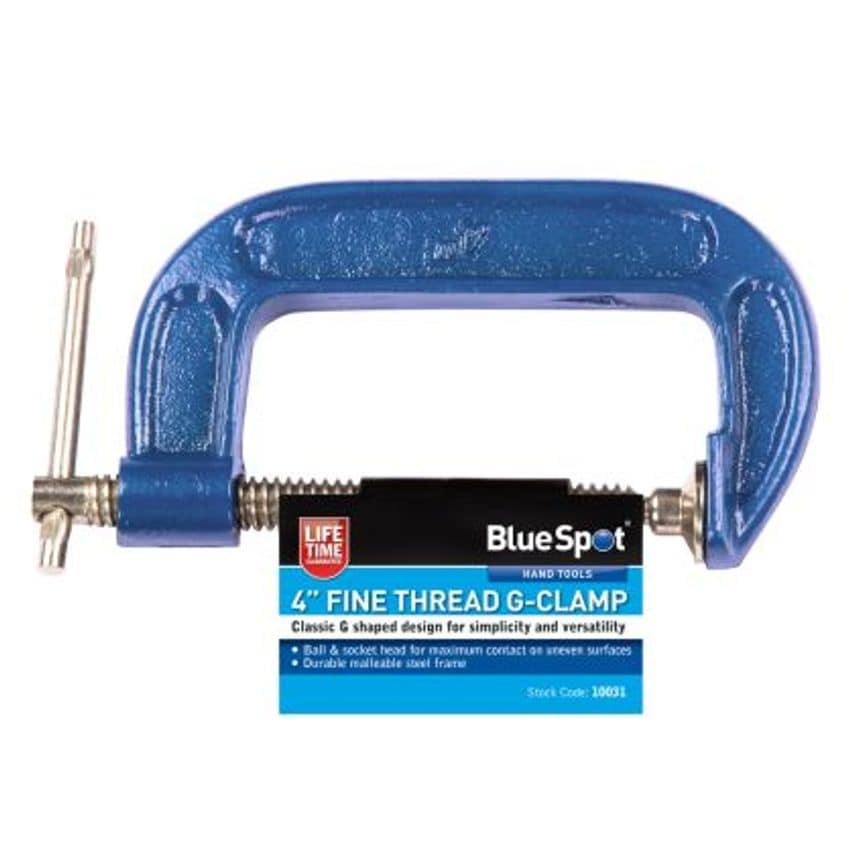 100mm (4") Fine Thread G-Clamp