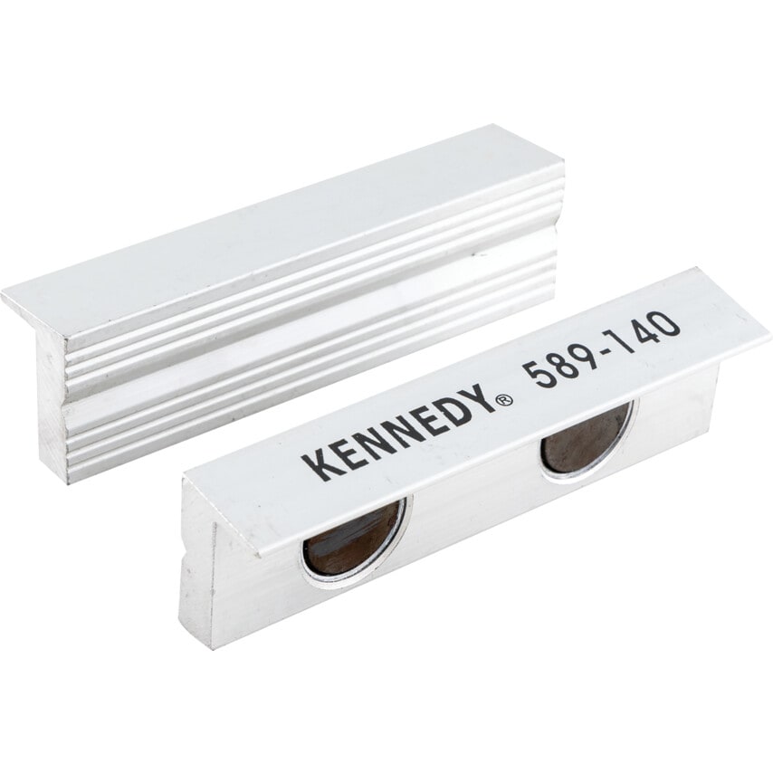 100mm Aluminium Faced Magnetic Vice Jaws