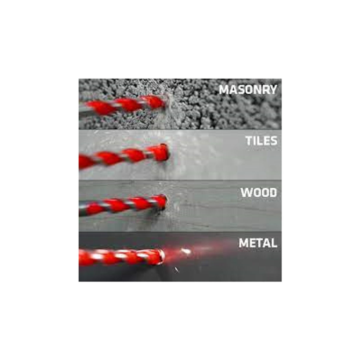 10.0mm x 450mm SDS+ Tungsten Carbide Multi-Purpose Drill