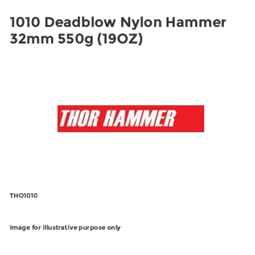 1010 Deadblow Nylon Hammer 32mm 550g (19OZ)