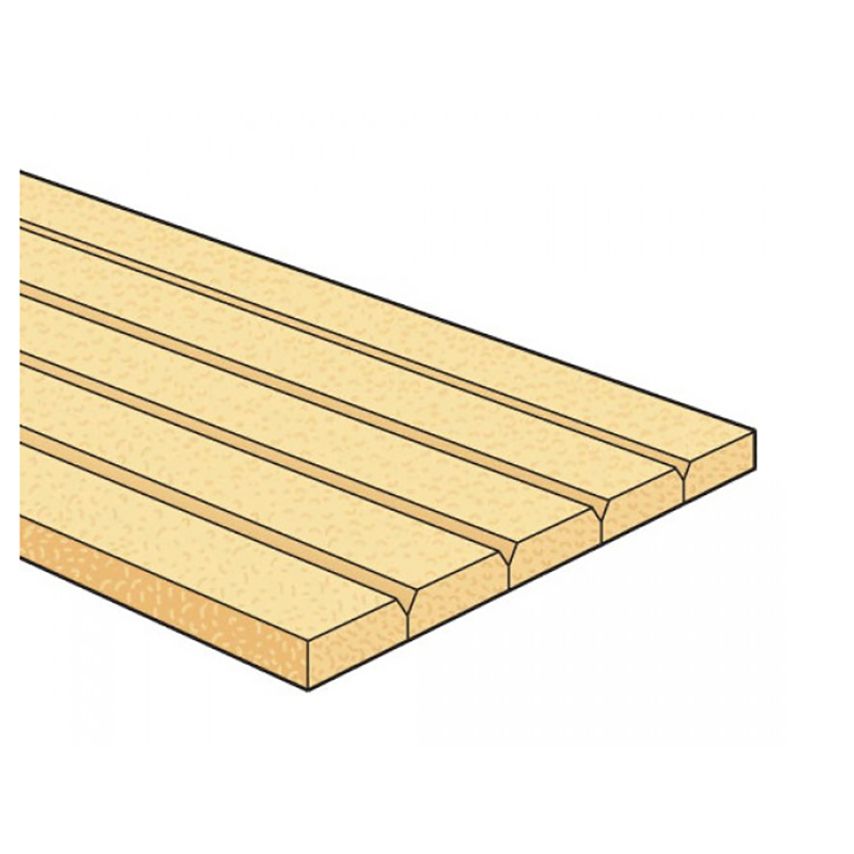 10/11 x 1/2 TCT V-Groove Chamfer 45 19.0 x 38mm TRE101112TC