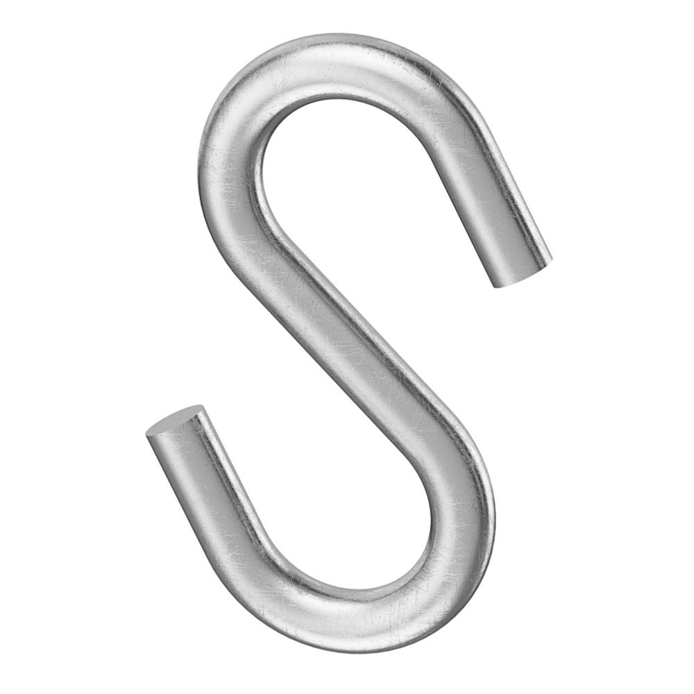 Essentials S Hooks Stainless Steel 46 x 5mm 2 Pack