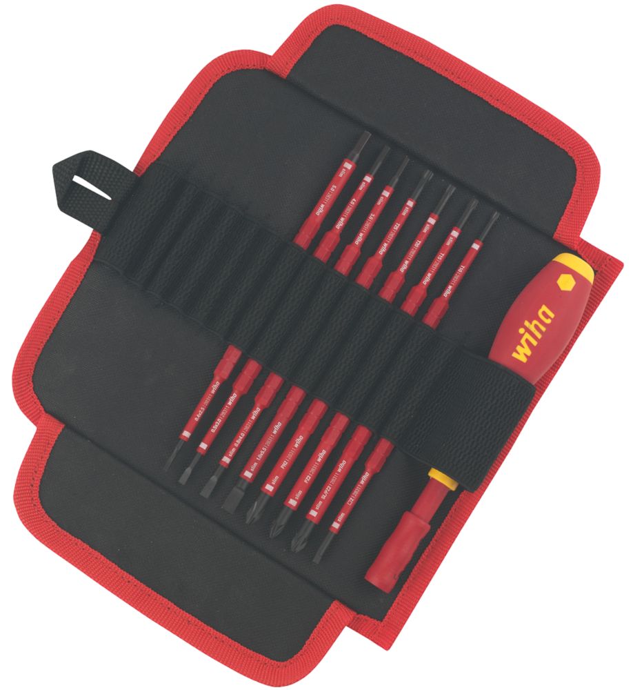 Wiha SlimVario VDE Interchangeable Screwdriver Set 16 Pieces