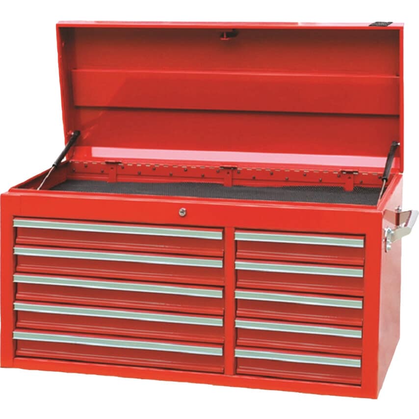 10-Drawer Extra Large Top Chest with Large Top Cabinet