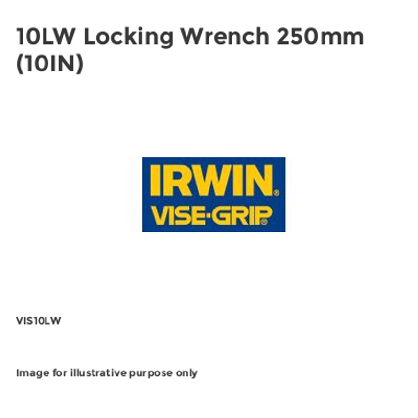 10LW Locking Wrench 250mm (10IN) VIS10LW