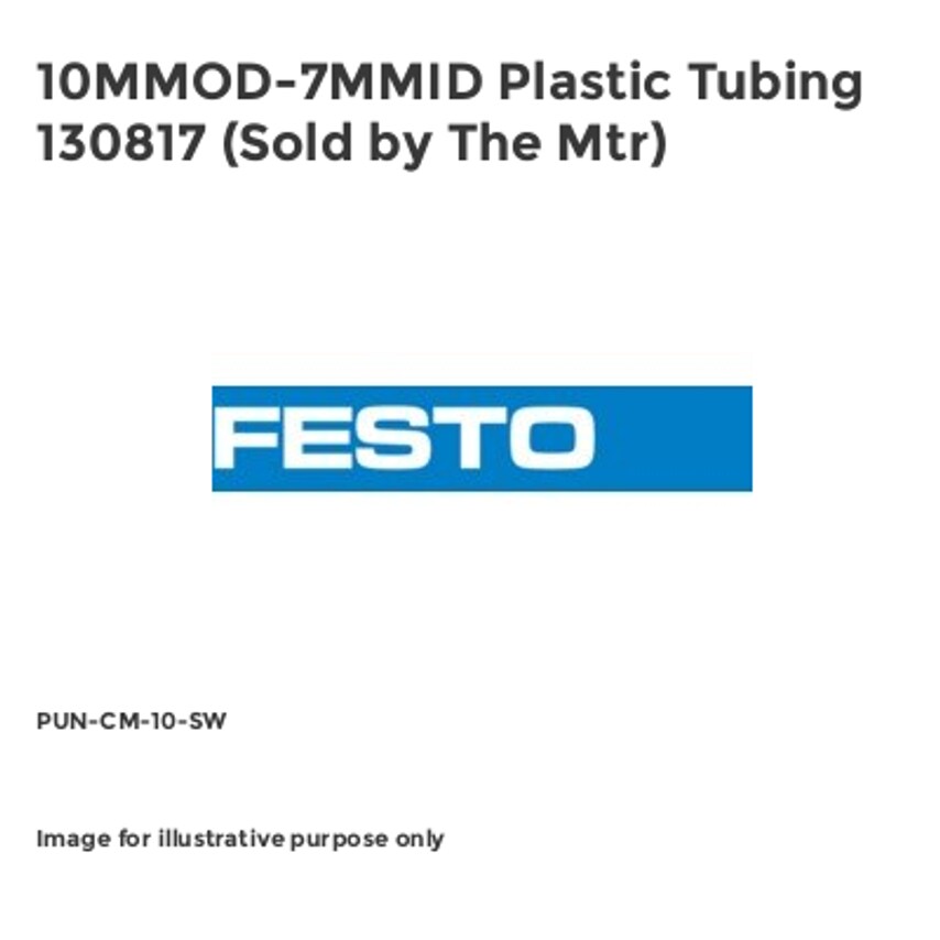 10MMOD-7MMID Plastic Tubing 130817 (Sold by The Mtr) PUN-CM-10-SW