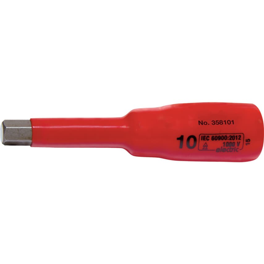 10MM Insulated Deep Hexagonal Socket 1/2"SQ/DR - 1000 V