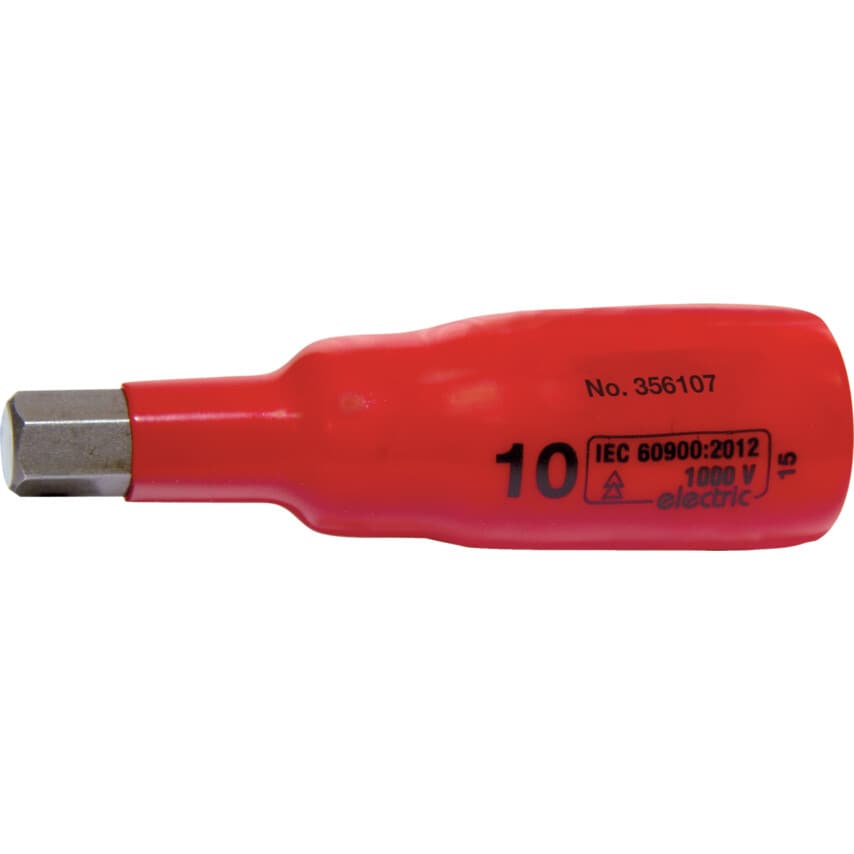 10MM Insulated Hexagonal Socket 1/2"SQ/DR - 1000 V