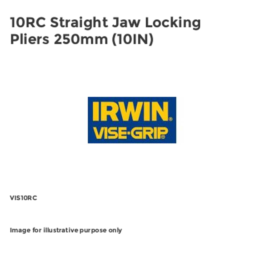 10RC Straight Jaw Locking Pliers 250mm (10IN)